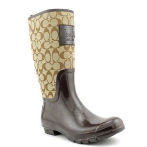 Coach rain boots